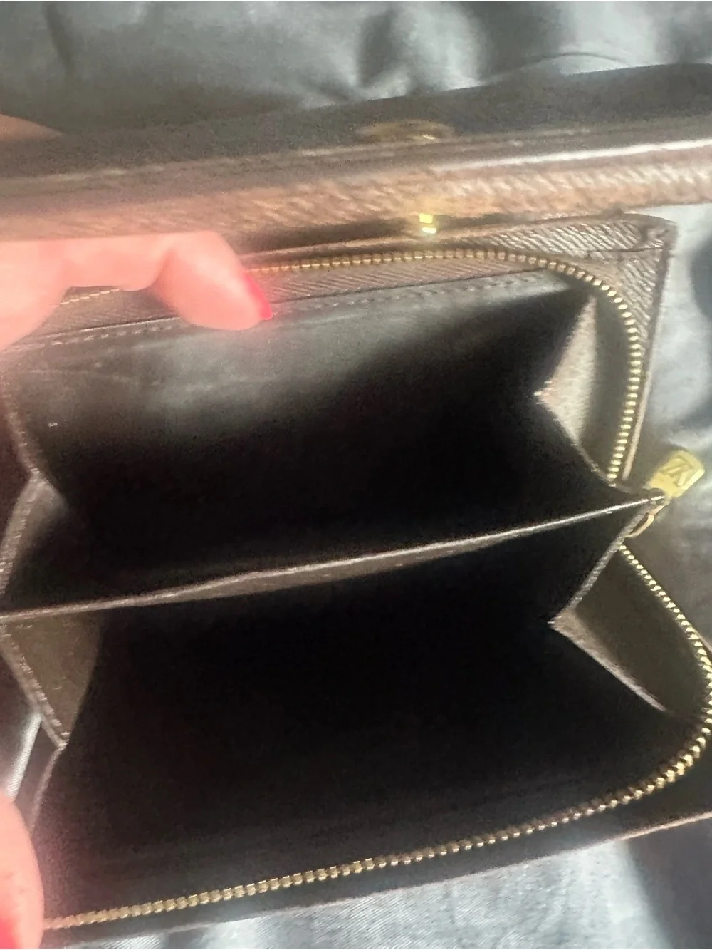 Louis Vuitton Damier Ebene Brown Checkered Wallet - Picture 10 of 10